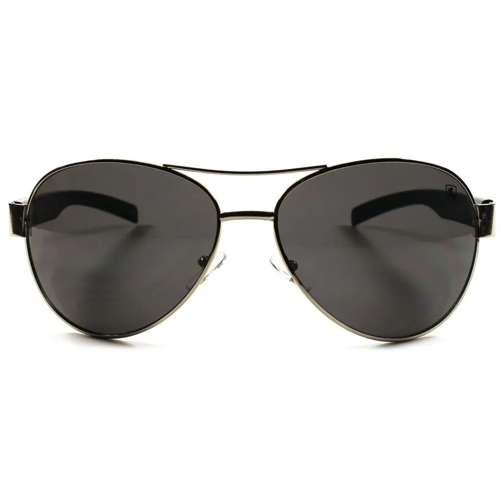 Classic Air Force Military Style Vintage Retro Mens Womens Silver Sunglasses